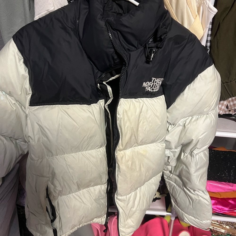 Women’s North Face retro nuptse mint green size XL